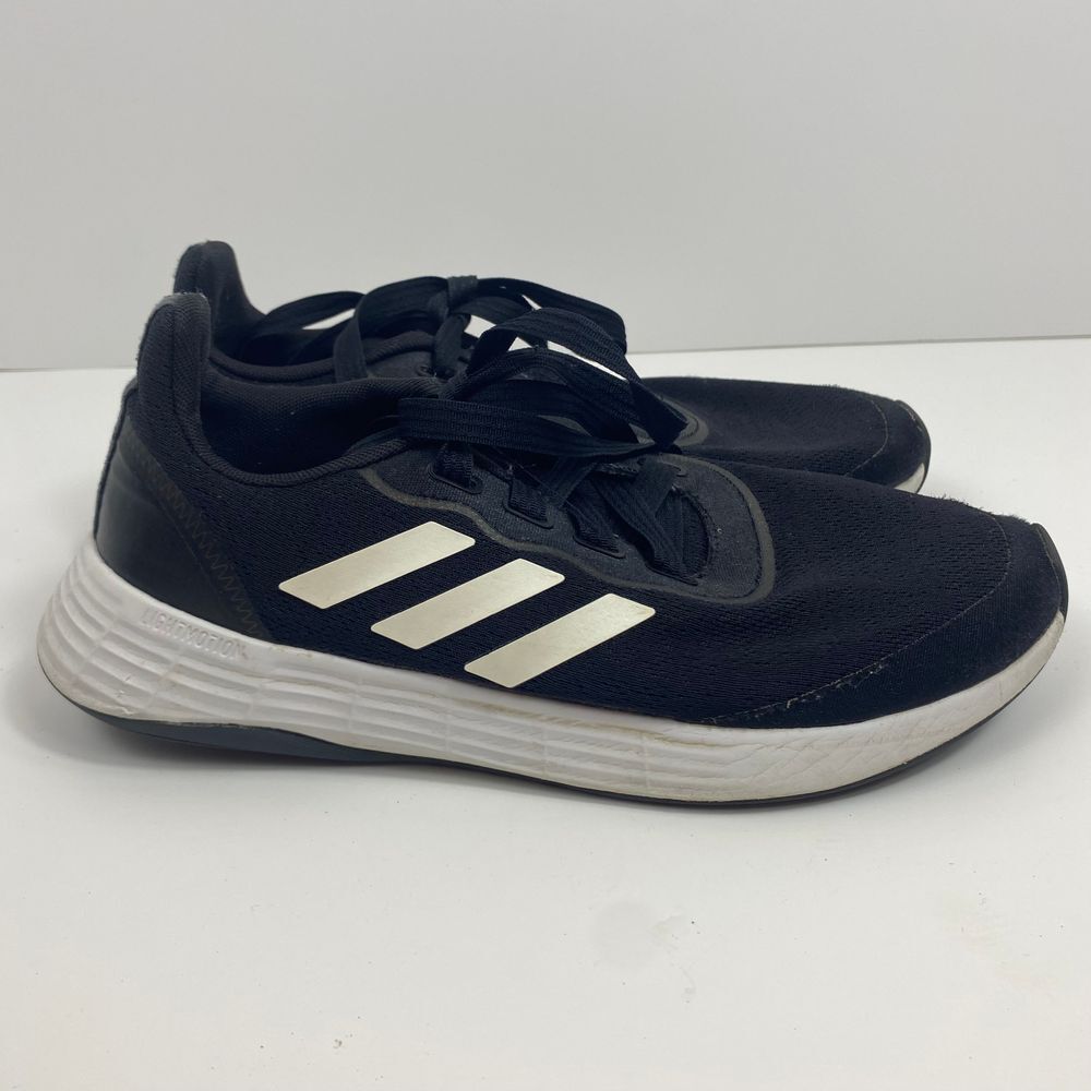 Adidas Womens Size 8.5 QT Racer Sport‎ Black White FY5680 Athletic Running
